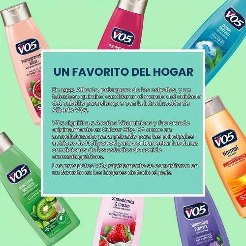 Vista 6 de VO5 Ocean Refresh Champú de hierbas - Tamaño 12.5oz