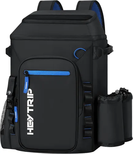 Vista 13 de Heytrip Backpack Cooler Insulated Waterproof Leakproof Lunch Bag 36/54 Cans Blanco