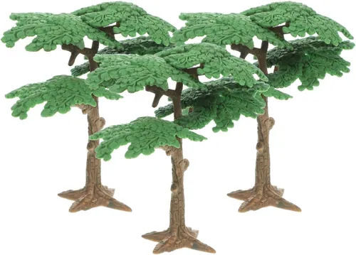 Vista 11 de Toyvian Modelo de árboles ciprés, árbol artificial en miniatura, plantas falsas, árboles de tren para mesas de arena, decoración de escenas