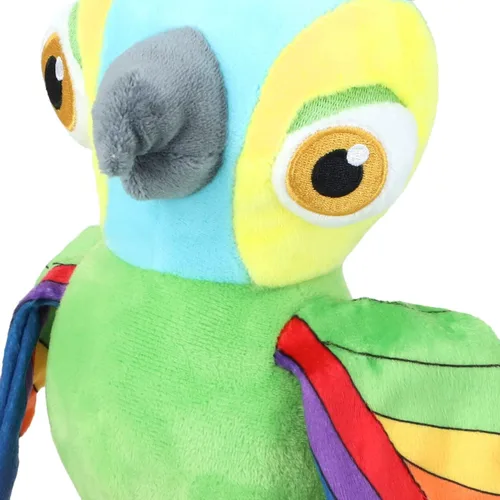 Vista 3 de La Granja De Zenon - Pepe Interactivo Loro 20CM - Peluche Musical - Repetir, Caminar y Tocar Canciones - El Reino Infantil