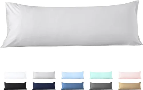 Vista 14 de Beddingstar - Funda de almohada con cierre de cremallera, 1 funda de almohada corporal de 500 hilos, 100 % algodón egipcio puro