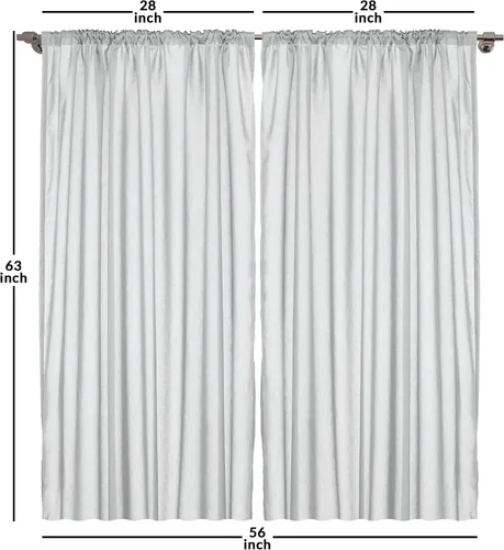 Vista 3 de Ambesonne - Cortinas amarillas para ventana, arte moderno escandinavo de escena de jardín con flores de tulipán y mariposas bailando, juego de 2