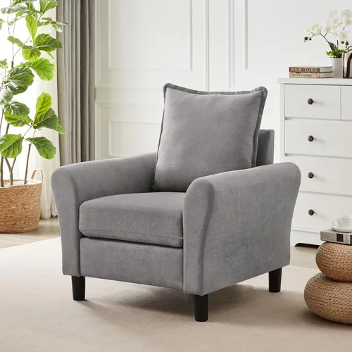 Vista 15 de Sofá Seccional Convertible, Sofá Pequeño en Forma de L de 77 pulgadas, Sofá de 3 Asientos con Chaise de Almacenamiento Reversible y Conjunto