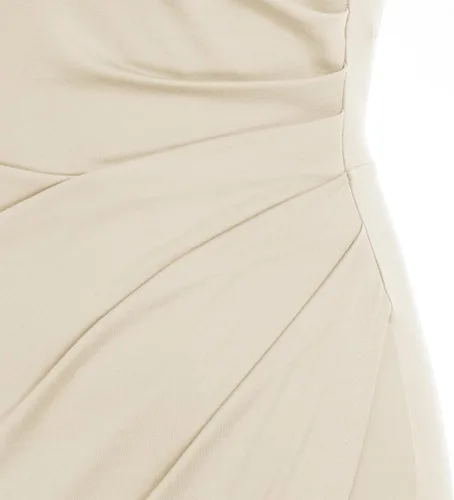Vista 3 de GRACE KARIN Vestidos de cóctel sexy sin mangas para mujer, 2023, con cuello halter fruncido, envolvente, vestidos de tubo para fiesta