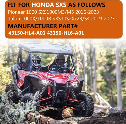 Vista 2 de M MATI Juego de pinzas de freno de disco trasera derecha y pastillas sinterizadas para Honda Pioneer 1000 Talon 1000 1000X 1000R SXS1000 2016-2023