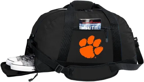 Vista 82 de Texas A&M Bolsa de lona - Texas A&M Aggies - Bolsas de gimnasio con bolsillo para zapatos, Negro