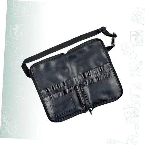 Vista 8 de Beavorty Profesional cepillo de maquillaje bolsa de la cintura cosmética de la PU para las mujeres maquillaje cepillo organizador 24 tubos 4
