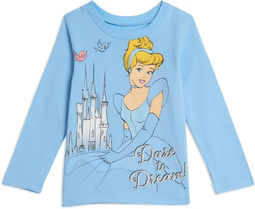 Vista 3 de Disney Princess Ariel Cenicienta Belle - Paquete de 3 camisetas de bebé a niño grande