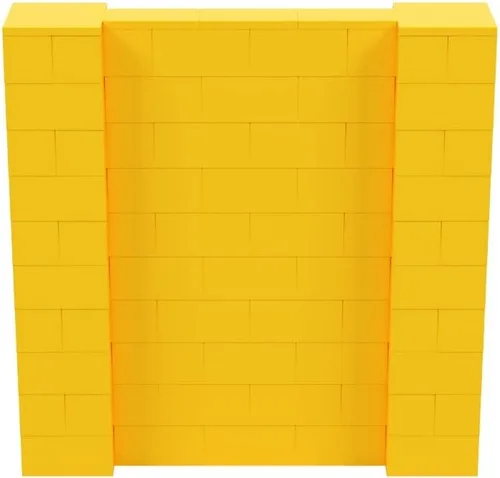 Vista 142 de EverBlock Kit de pared de 5 x 4 pies Bloques de construcción modulares Sistema de pared para edificios, pantallas y estructuras Divisor