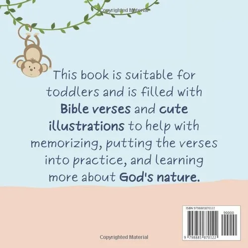 Vista 2 de Bible Verses for Toddlers from 2-6 years old Christian Bible Verses with Customized Illustrations for Toddlers to Encourage Memorization, Practicing