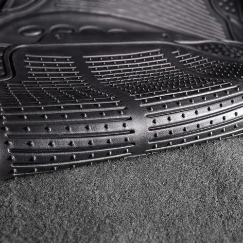 Vista 5 de FH Group Alfombrillas para Piso de Automóvil - Alfombrillas de Piso de Goma Resistente para Automóviles, Juego Trasero de Ajuste Universal