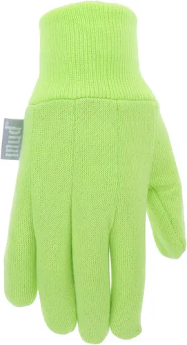 Vista 2 de Guantes básicos de punto de jersey de algodón para niños, protección contra el lodo, comodidad extrema, puño elástico de punto, protección