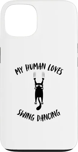 Vista 7 de My Human Loves Swing Dancing - Cat Parent Hobby Lover Case for iPhone 16