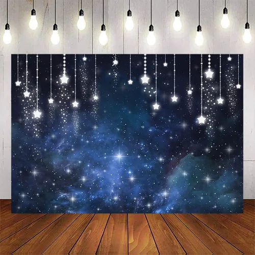 Vista 2 de Avezano Telones de fondo de cielo nocturno estrellado bajo las estrellas, fondo de fiesta de graduación, universo, tema espacial, telón de fondo