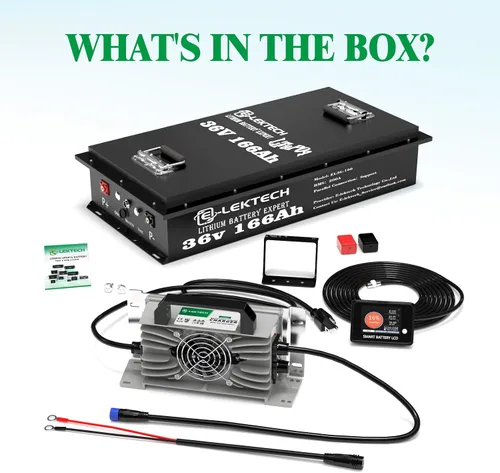 Vista 6 de 36V 166Ah LiFePO4 Lithium Golf Cart Battery