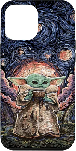 Vista 26 de Star Wars: The Mandalorian The Child Starry Night Style - Carcasa para iPhone 17