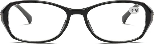 Vista 3 de B&Q 4 pares de lentes de lectura para mujer, marco ovalado, bloqueo de luz azul, estilo clásico