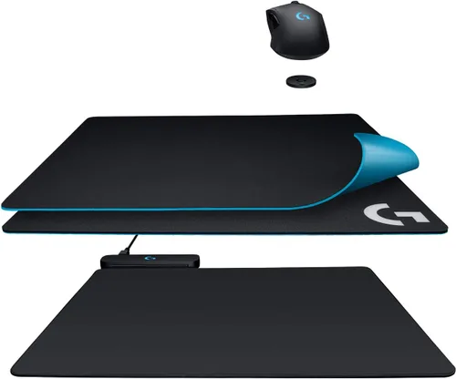 Vista 6 de LogitechG PowerPlay - Alfombrilla de mouse de carga inalámbrica compatible con G ProG903G703G502 Lightspeed Gaming Ratones - Negro