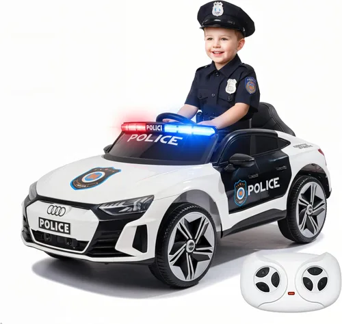 Vista 9 de Vehículo de 12 V para niños estilo Jeep con control remoto, música e historias Bluetooth, faros LED, absorción de golpes, puertas dobles con Negro