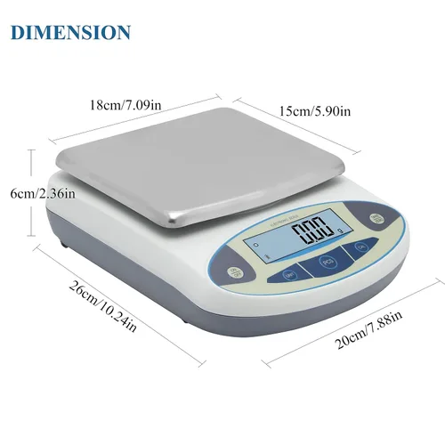 Vista 5 de Bonvoisin Balanza de Laboratorio 500gx0.01g Balanza Analítica Electrónica de Alta Precisión 0.01g de Precisión Balanza de Laboratorio Balanza