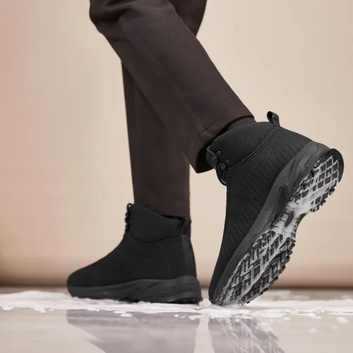 Vista 6 de SHULOOK Botas de trabajo antideslizantes para hombre, antideslizantes, ligeras, para cocina, cocina, restaurante, servicio de alimentos, zapatos