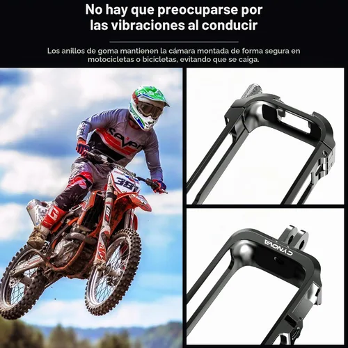 Vista 7 de CYNOVA Insta 360 X4 - Marco utilitario con cubierta de silicona para lentes