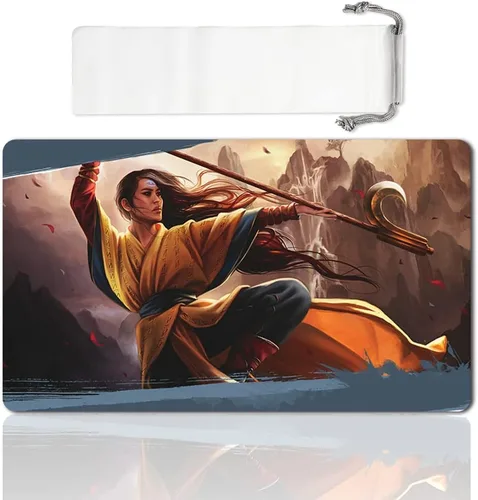Vista 13 de Juego de mesa MTG Playmat Games Tamaño 60X35 cm CCG Compatible para MTG CCG RPG Juego de cartas coleccionables (Ajani Steadfast)
