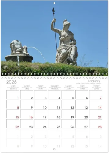 Vista 6 de The Hanging Gardens of Tivoli - The Villa d'Este (calendario mensual de pared 2024 11.7 x 16.5 pulgadas (abierto)), calendario de 14 meses CALVENDO