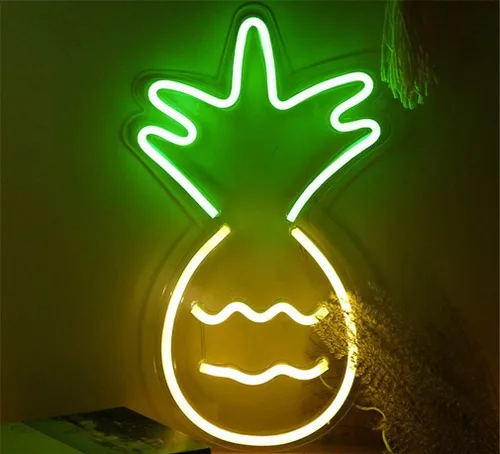 Vista 4 de Letrero de luz de neón LED con luces nocturnas funciona con USB, letrero decorativo de marquesina para bar, pub, tienda, club, garaje, hogar Ahoha