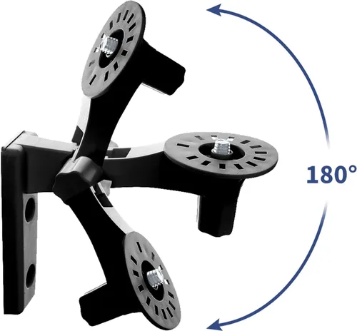 Vista 4 de Soporte de pared ajustable compatible con WYZE Cam Pan V3/V4/V2 Blink Mini cámara panorámica, rotación de ángulos de 180 grados para pared