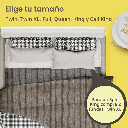 Vista 7 de SafeRest Protector de colchón impermeable tamaño individual – Funda de cama suave, transpirable y ajustada con bolsillos elásticos de 18" – Funda