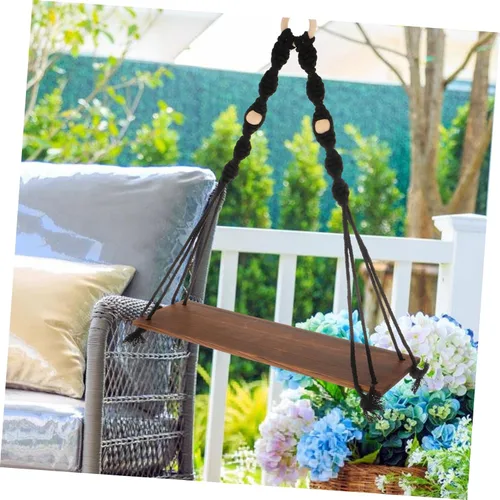 Vista 9 de DECHOUS Estante colgante de madera para niños y niñas, organizador de decoración de habitación delicada, estante creativo para dormitorio