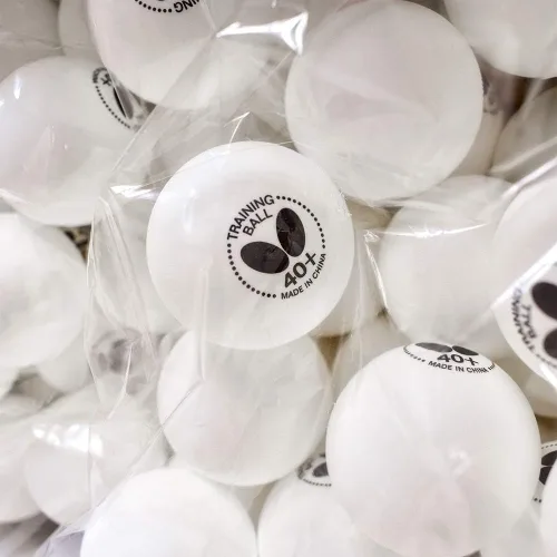 Vista 7 de Butterfly 40+ Training Ball 40+ Ball Used for Training – Available in a Box of 6 or 120 White Training Balls – Comparable to a Three-Star Ball and