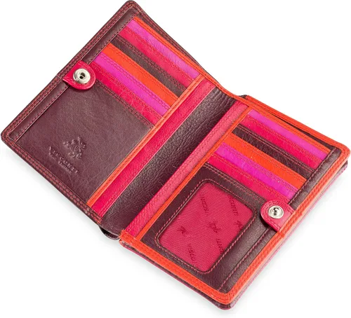 Vista 3 de Visconti Penang RB109 - Cartera organizadora de piel multicolor para mujer, 4.0 x 6.0in