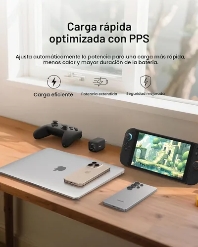 Vista 6 de Belkin Bloque de cargador USB C dual para juegos para Nintendo Switch 2 y Pro con carga rápida GaN de 65 W - Apple iPhone 17, iPad, MacBook