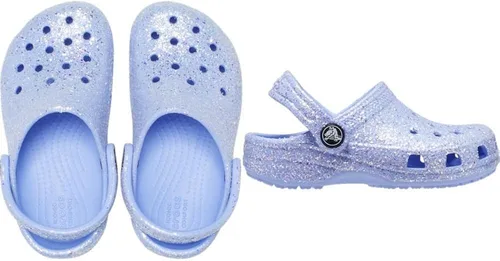 Vista 6 de Crocs Zuecos clásicos con purpurina (niño pequeñoniño grande)