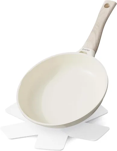 Vista 9 de Sartén de granito, sartenes antiadherentes de 8 pulgadas, sartenes antiadherentes ligeras para tortillas y huevos, utensilios de cocina no tóxicos