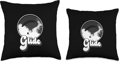 Vista 3 de Paraglide & Skydiving Gifts & T-Shirts Skydiving Parachuter Equipment - Almohada de regalo para parapente, 16 x 16 pulgadas, multicolor