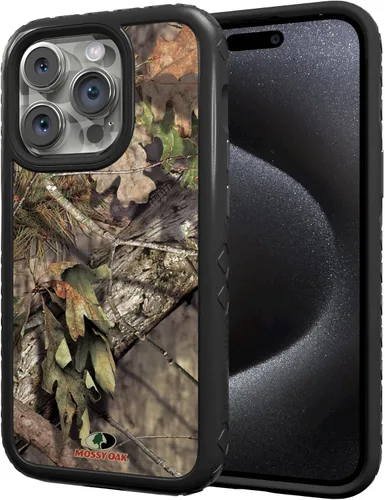 Vista 29 de cellhelmet Mossy Oak Agua Yellowfin Funda de doble capa en morado lila diseñada para iPhone 13 Pro Max a prueba de golpes y caídas, duradera