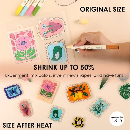Vista 5 de Grabie Kit de manualidades de arte retráctil de más de 25 formas Bloom Post - Para los amantes del arte