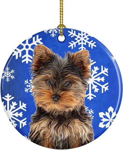 Vista 187 de Caroline's Treasures Cavalier Spaniel - Adorno de cerámica para colgar en el árbol de Navidad, para el hogar, Navidad, fiestas, regalo, 3 pulgadas