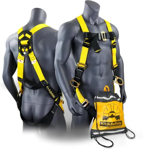 Vista 11 de KwikSafety - Fall Protection Safety Harness - Construction & Roofing Fall Arrest Safety Harnesses - ANSI OSHA Compliant