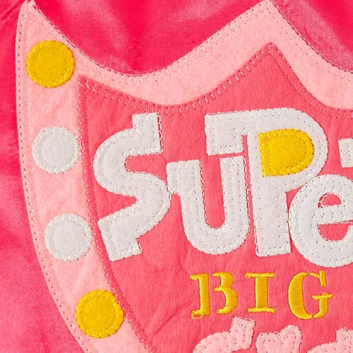 Vista 3 de C.R. Gibson Pink 'Big Sister' Superhero Cape Children's Costume, 3pc, 22'' L