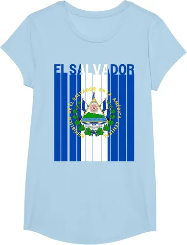 Vista 9 de Camiseta con la bandera de El Salvador