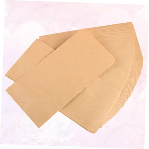 Vista 8 de Sobres de papel Kraft 6.5 in Postal Sizethick 200pcs Diseño retro para eventos
