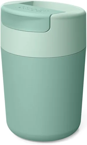 Vista 9 de Joseph Joseph Sipp™ - Taza de viaje para café con tapa abatible - 340 ml (12 fl. oz) - Azul
