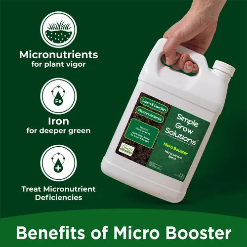 Vista 3 de Fertilizante orgánico de micronutrientes para césped, soluciones simples de cultivo, fertilizante de jardín y césped, cultivador, jardinero
