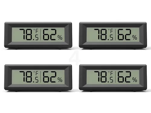 Vista 9 de Higrómetro digital pequeño, medidor de humedad, termómetro interior, monitor de temperatura ambiente y humedad, medidor con sensor preciso