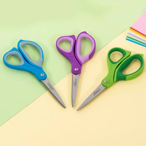 Vista 2 de LIVINGO Tijeras para niños 7" Tijeras de artesanía escolar punta puntiaguda