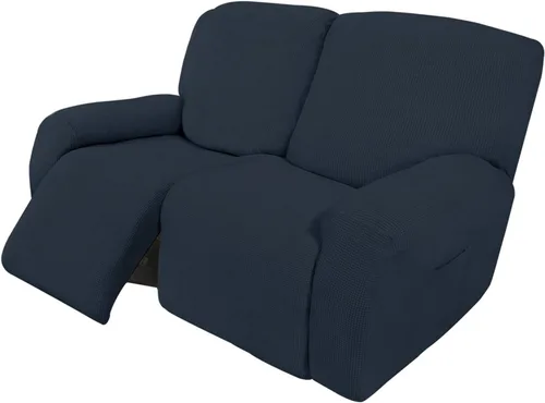 Vista 88 de Easy-Going Funda Elástica para Sofá Reclinable Cobertor de Sofá 4 Piezas Protector de Muebles Sofá Suave con Fondo Elástico Poliéster Spandex Tela